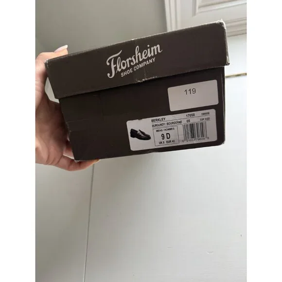 NIB Florsheim Berkley Men's Moc Toe Penny Loafer Burgundy Size 9 $145 [jb] - Picture 10 of 16